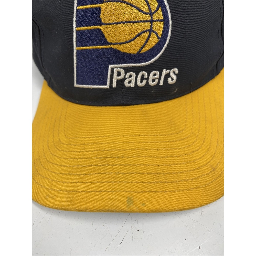 Vintage Indiana Pacers Twins Enterprise 90s NBA Adjustable Snapback Hat Cap Gift - Picture 4 of 13